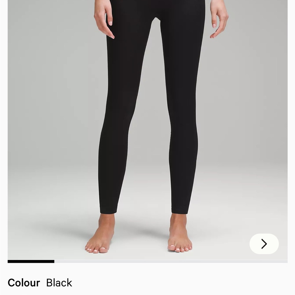 Lululemon Athletica Ribbed Black Pants